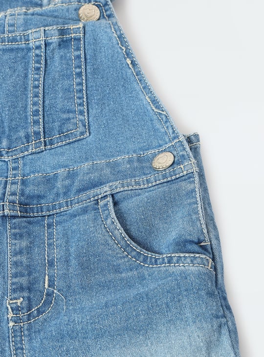 Girls Denim Dungaree with T-shirt