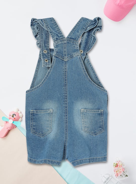 Girls Denim Dungaree with T-shirt