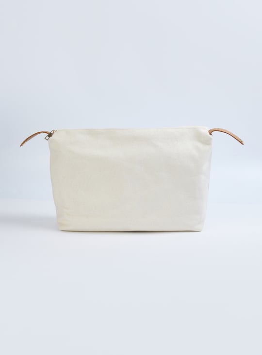 Women Oversized Jute Tote Bag with Pouch