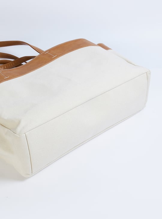 Women Oversized Jute Tote Bag with Pouch