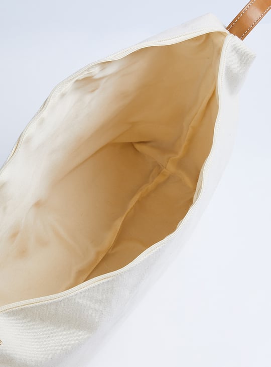 Women Oversized Jute Tote Bag with Pouch