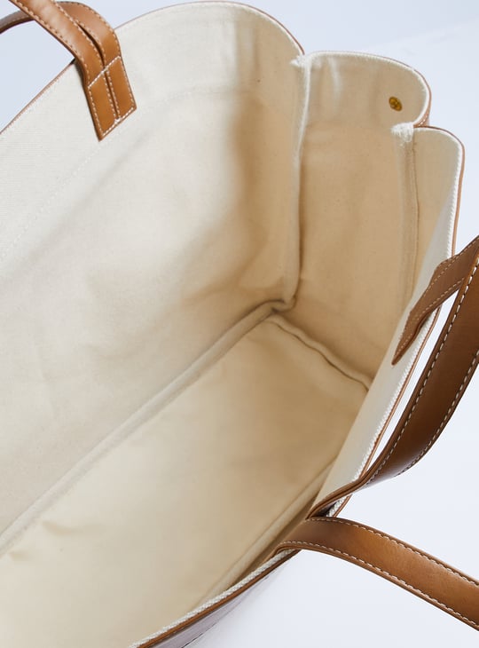 Women Oversized Jute Tote Bag with Pouch