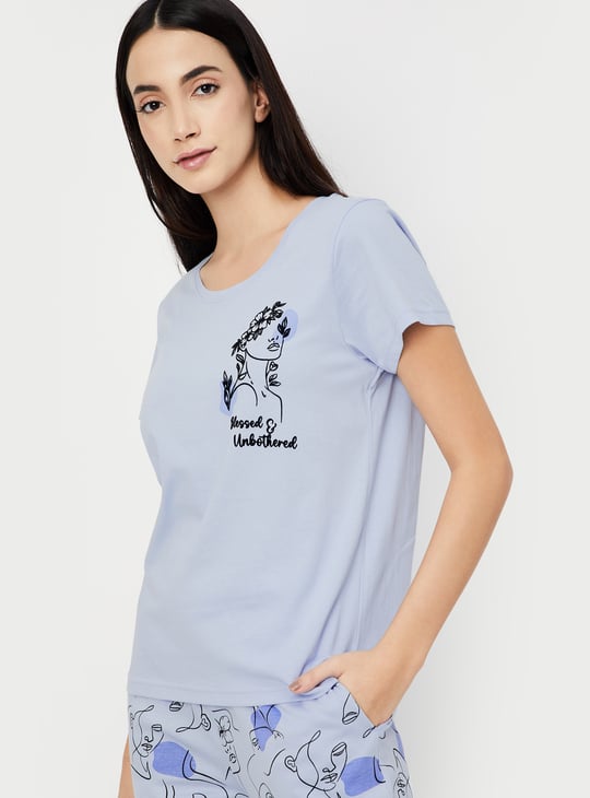 Women Printed PJ Set
