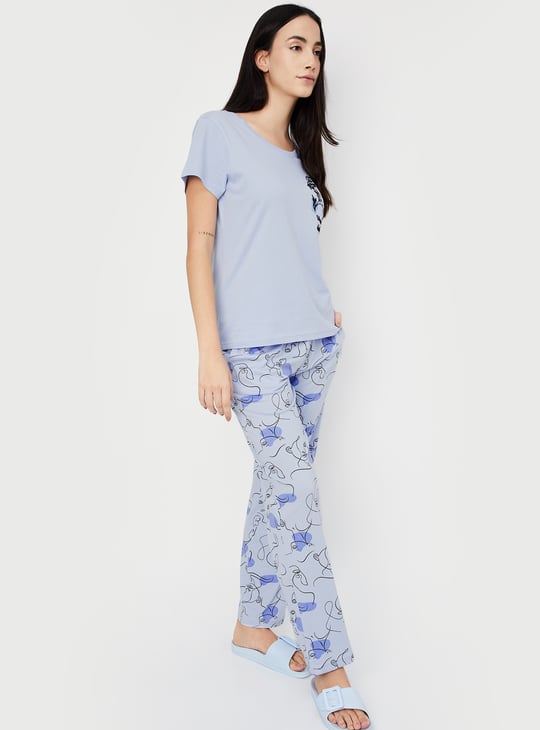Women Printed PJ Set