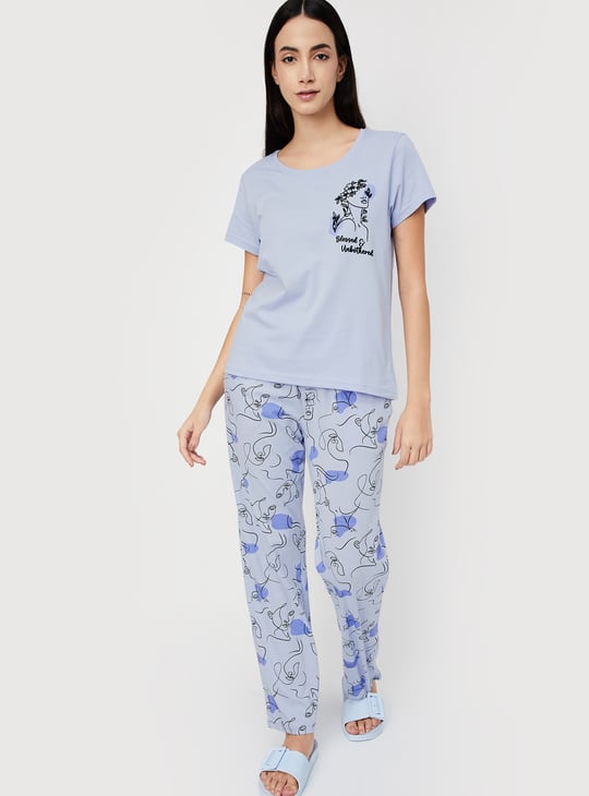 Women Printed PJ Set