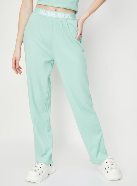 Women Waffle Knit PJ Set