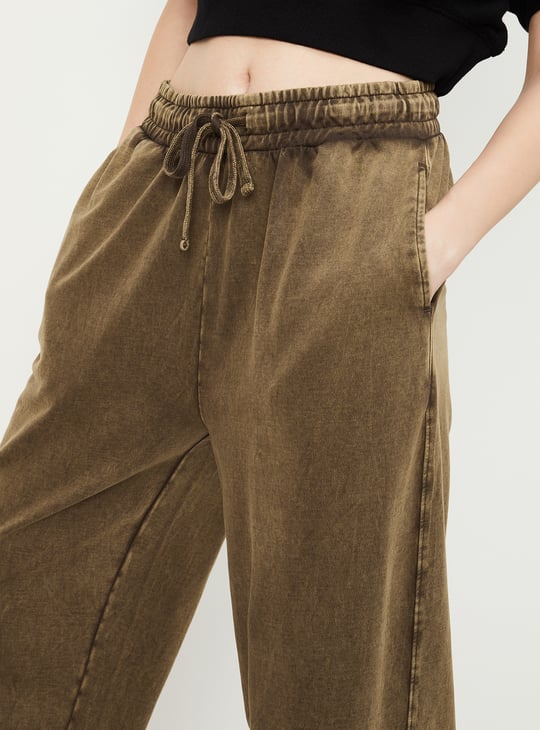 Women Acid Washed Athleisure Joggers