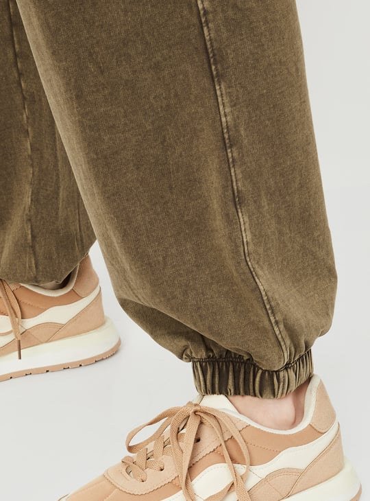 Women Acid Washed Athleisure Joggers