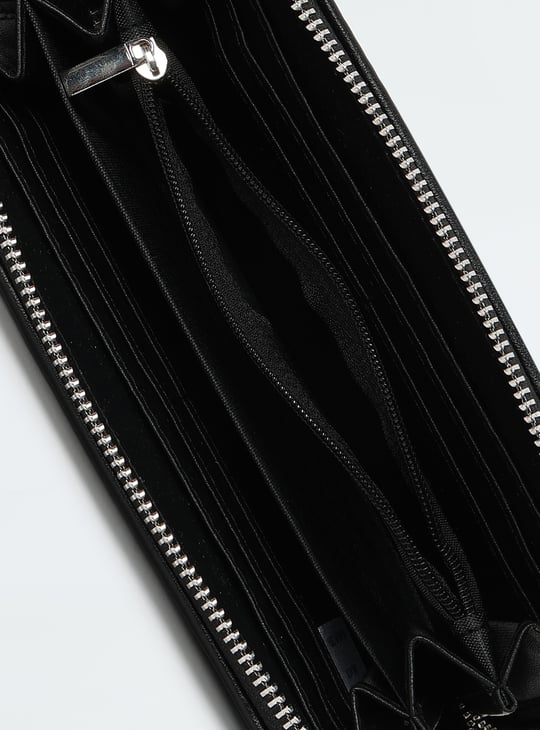 Women Quilted Zip Around Wallet