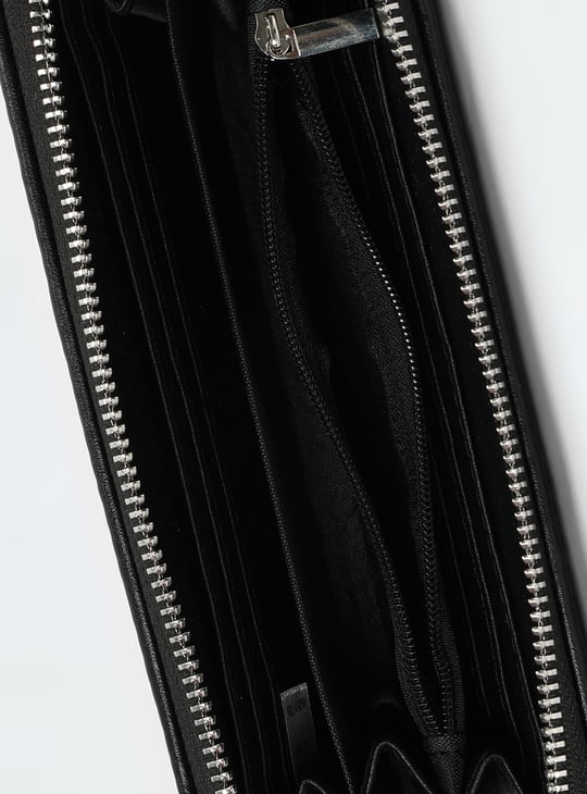 Women Quilted Zip Around Wallet