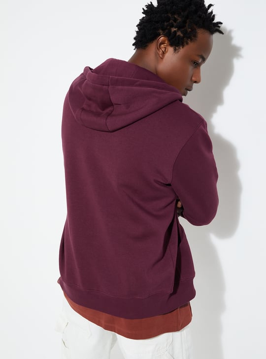 URB_N Men Solid Hooded Sweatshirt