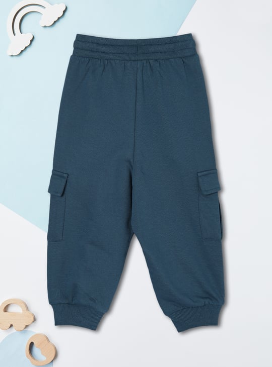 Boys Solid Cargo Joggers
