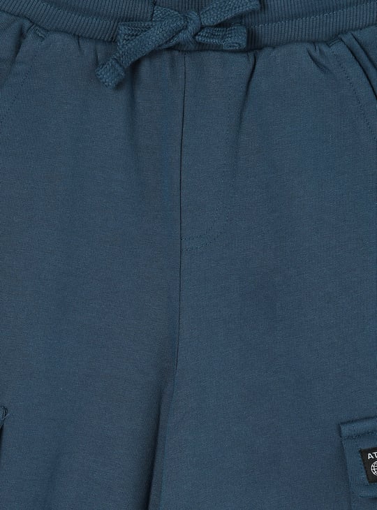 Boys Solid Cargo Joggers