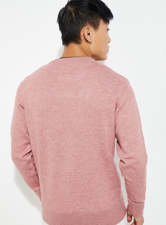 URB_N Men Embroidered Sweater