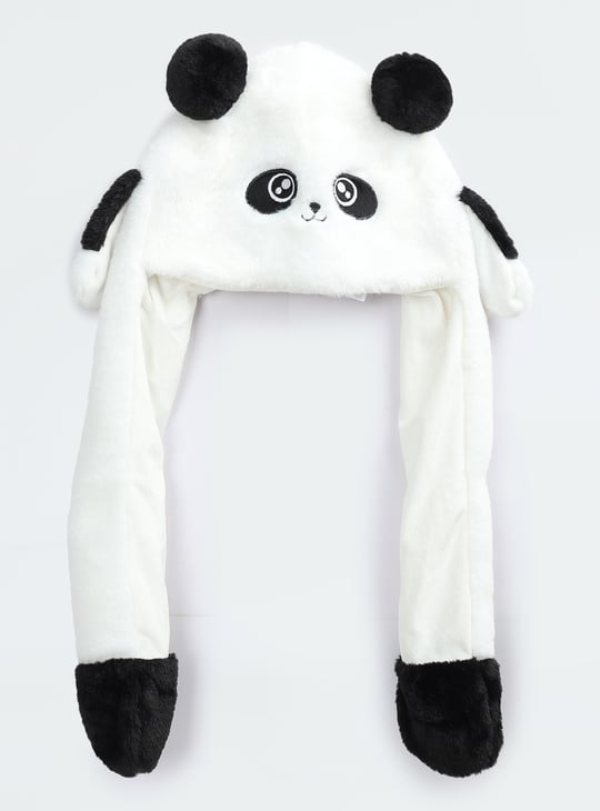 Boys Panda Applique Beanie