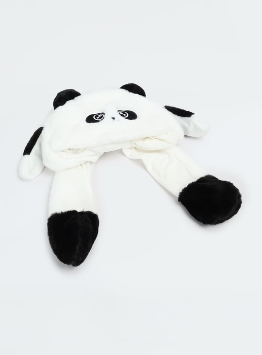 Boys Panda Applique Beanie