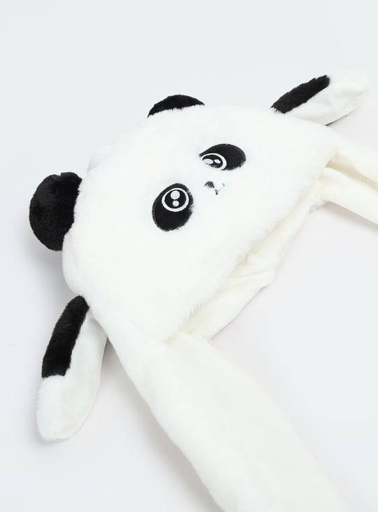 Boys Panda Applique Beanie
