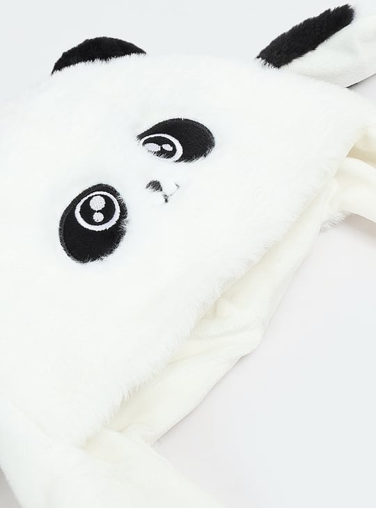 Boys Panda Applique Beanie