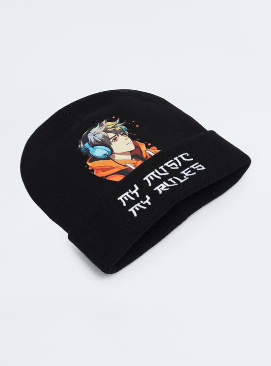 Boys Printed Beanie