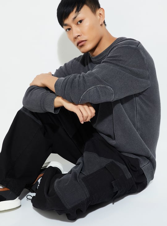 Buy URB_N Men Acid Washed Sweater Online at just Rs. 1499.0