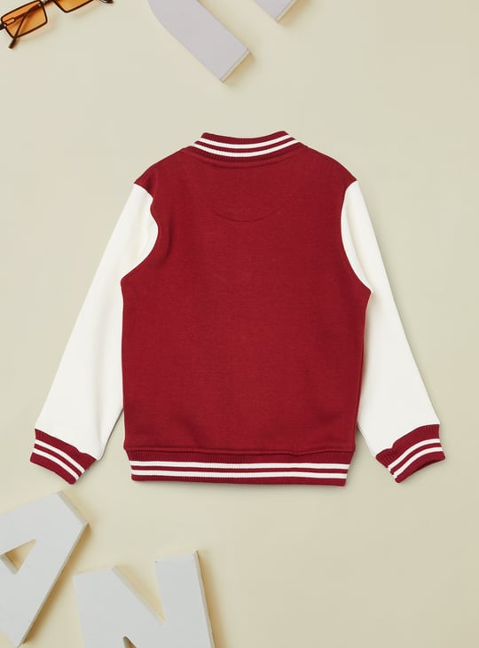 Boys Applique Varsity Jacket