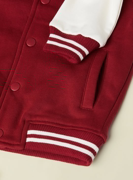 Boys Applique Varsity Jacket