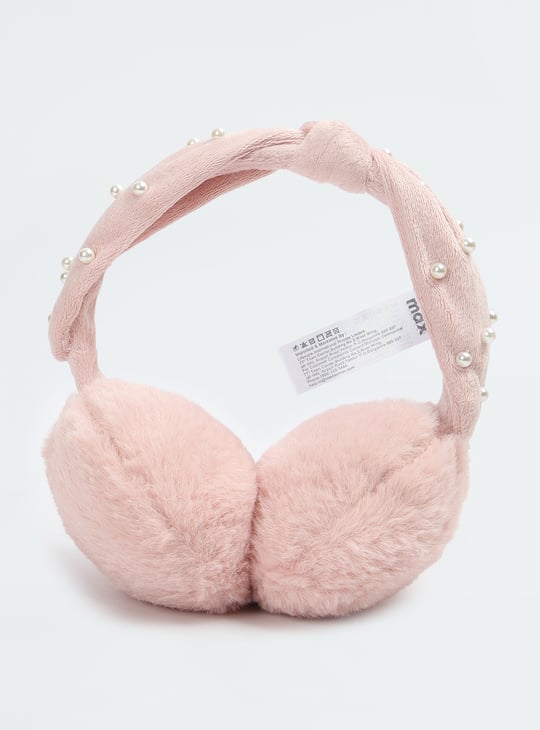 Girls Pearl Embellished Earmuffs