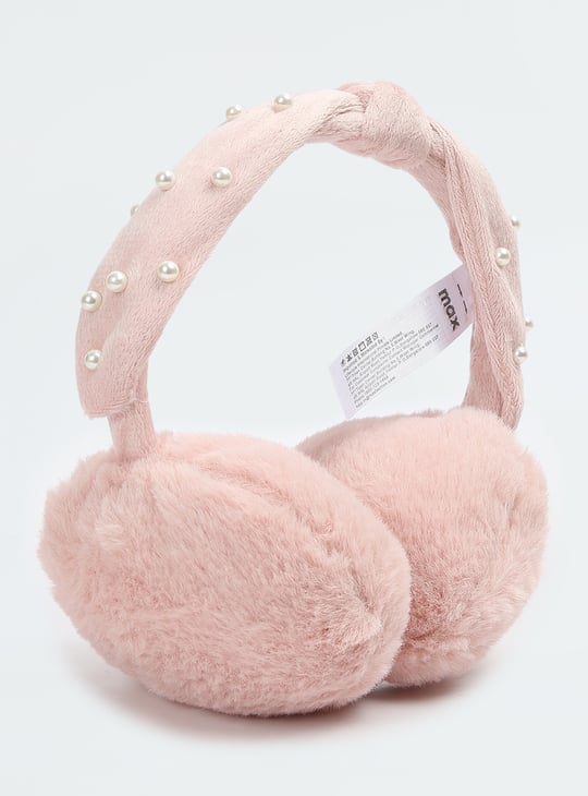 Girls Pearl Embellished Earmuffs