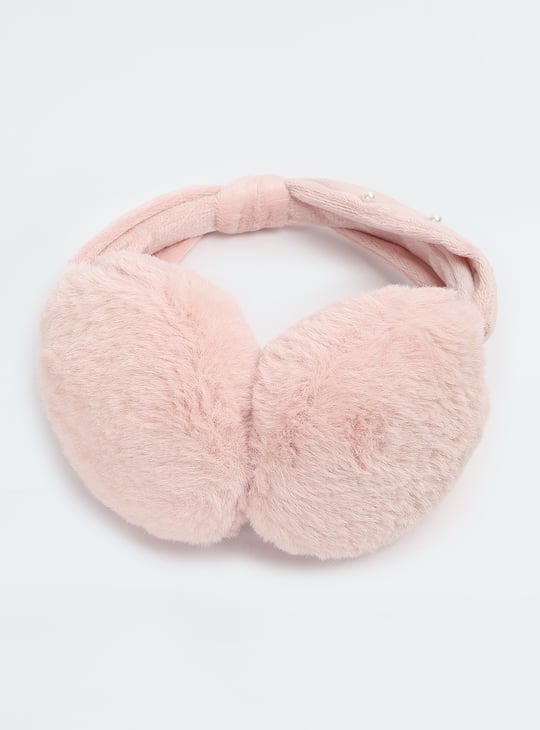 Girls Pearl Embellished Earmuffs