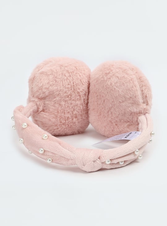 Girls Pearl Embellished Earmuffs