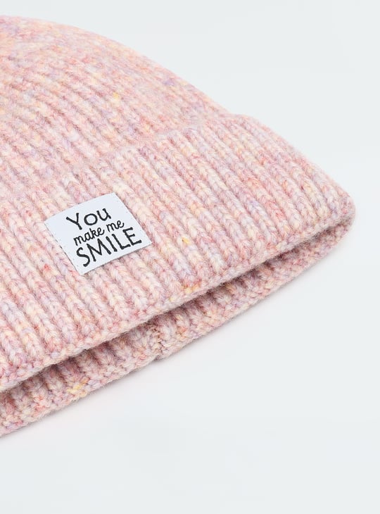 Women Knitted Beanie with Pom Pom