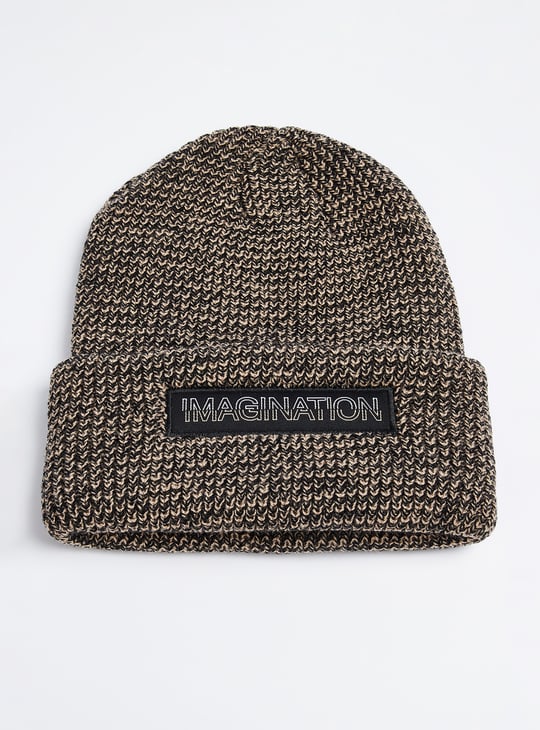Men Knitted Beanie Brown