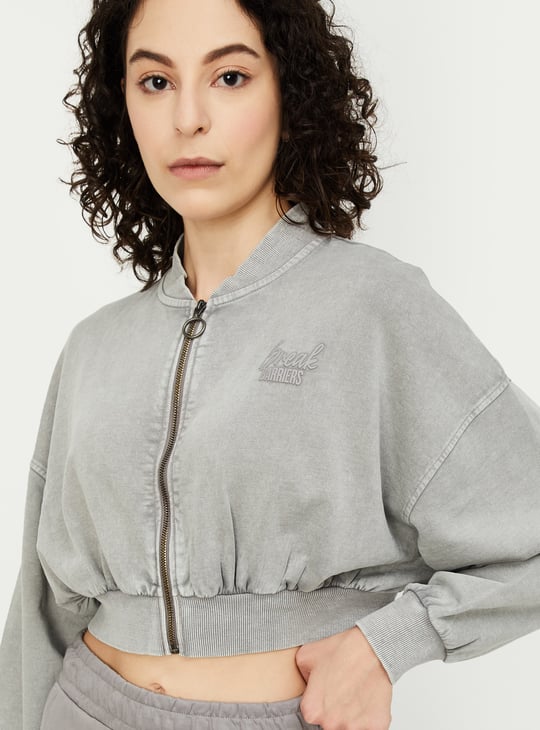 Women Knitted Crop Jacket