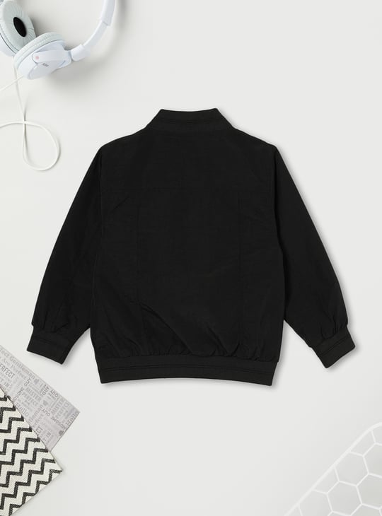 Boys Solid Bomber Jacket