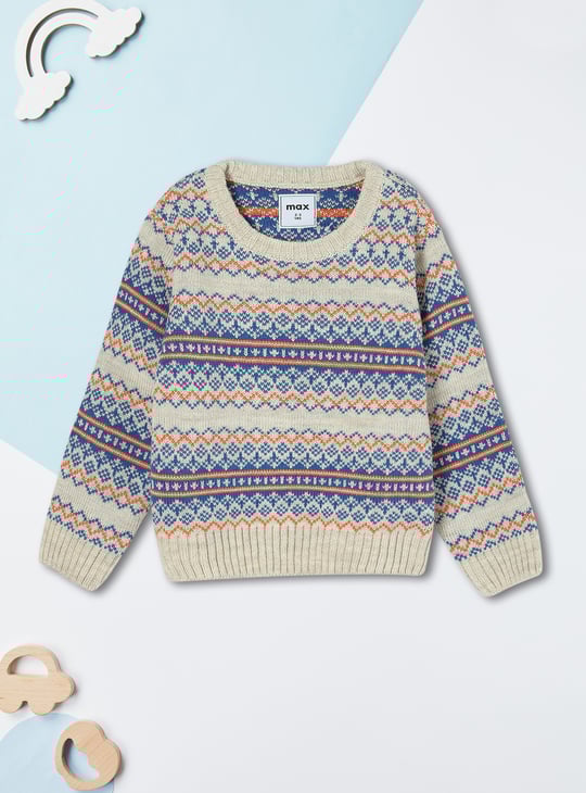 Boys Fair Isle Knitted Sweater