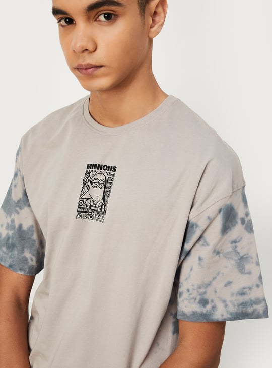 Boys Oversized Minions Print T-shirt