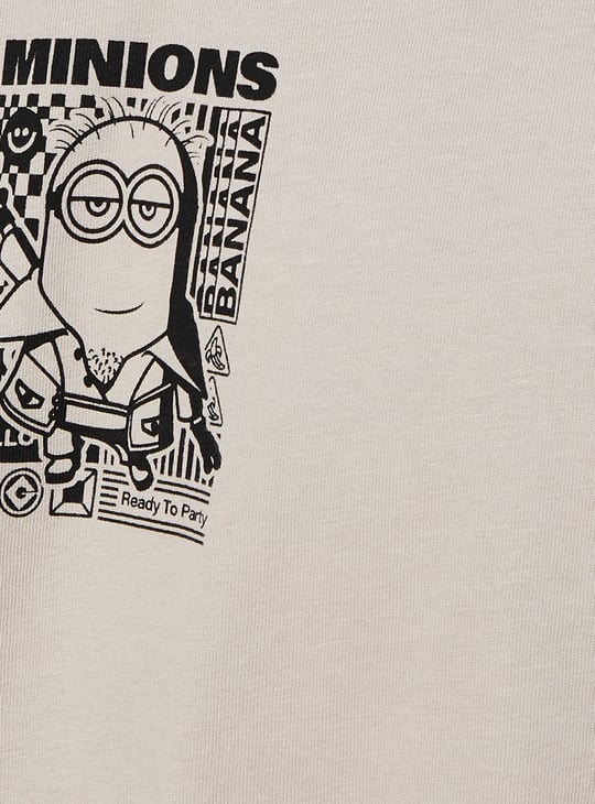 Boys Oversized Minions Print T-shirt