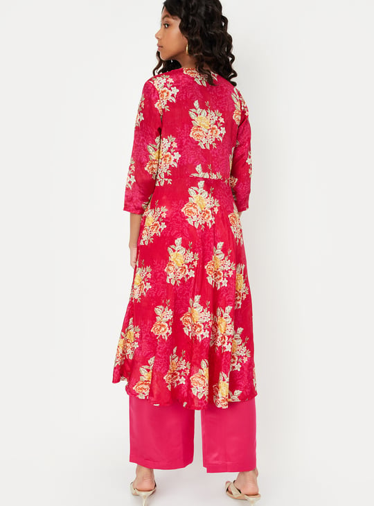 Girls Floral Printed Co-Ords Set