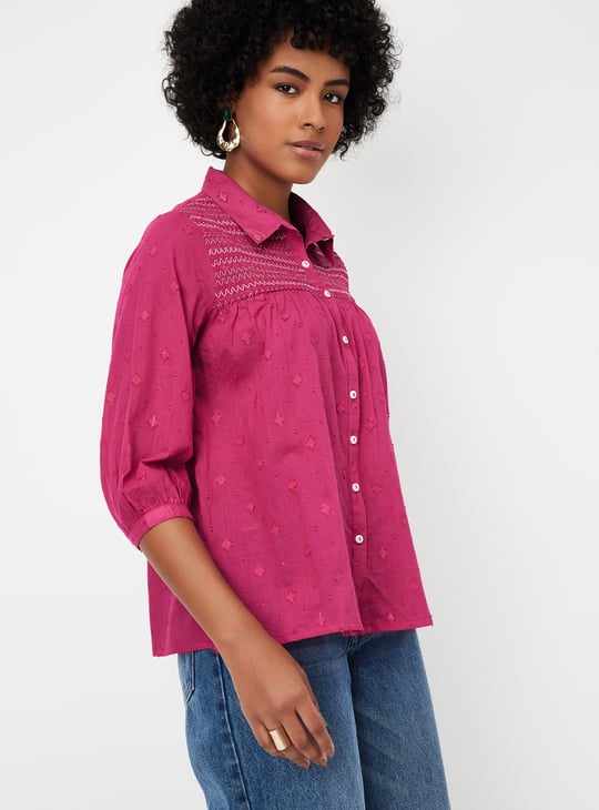 Women Woven Design Tunic