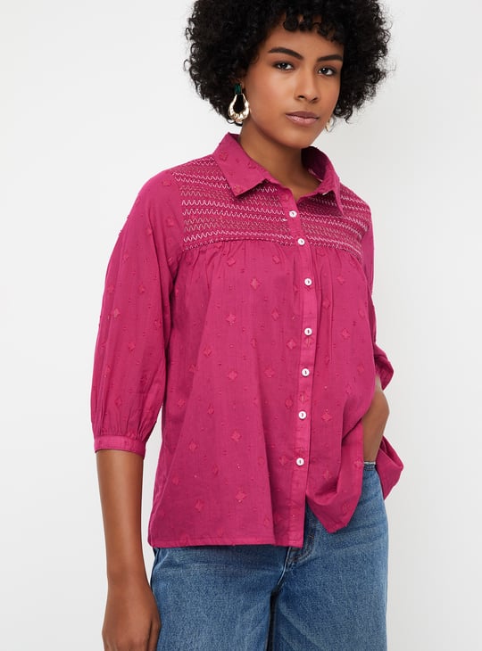 Women Woven Design Tunic