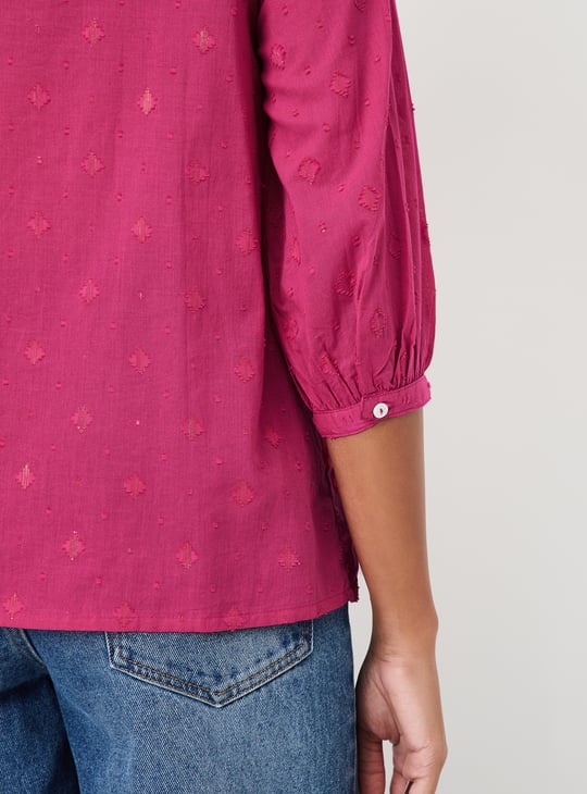 Women Woven Design Tunic