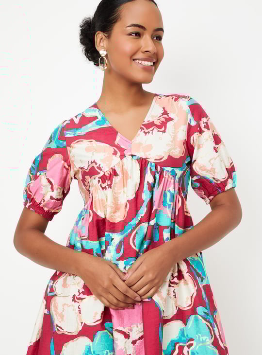 Women Printed A-Line Dress