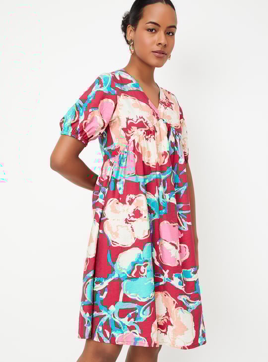Women Printed A-Line Dress