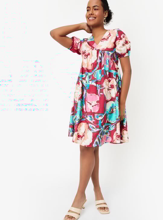 Women Printed A-Line Dress