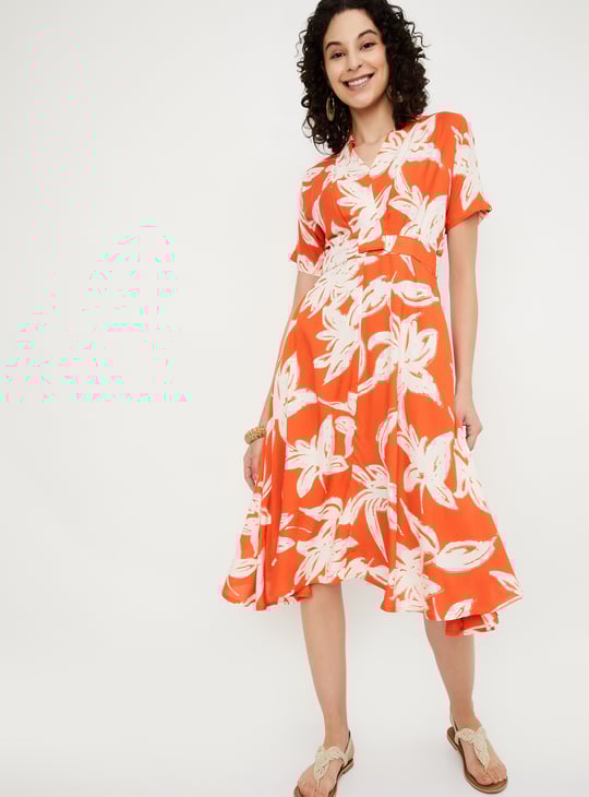 Women Printed Fit & Flare Dress