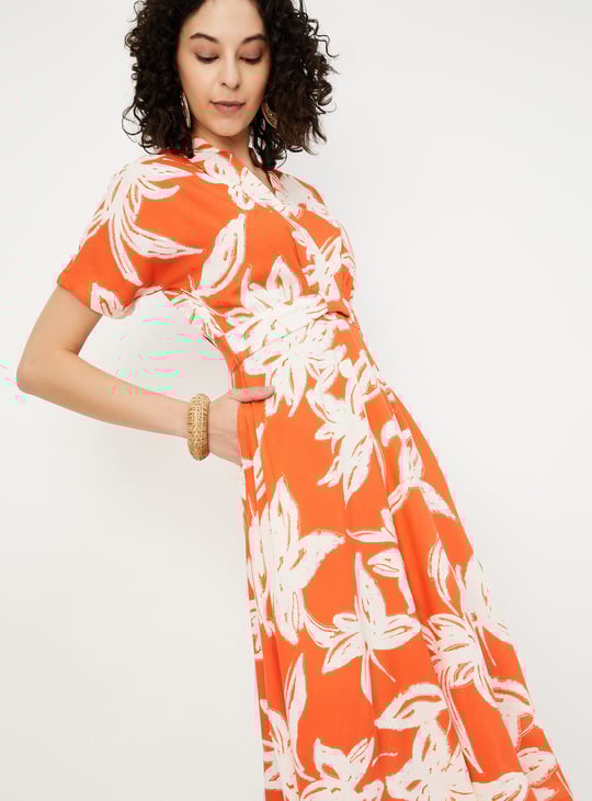 Women Printed Fit & Flare Dress