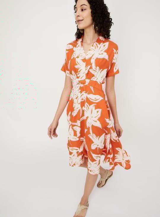 Women Printed Fit & Flare Dress