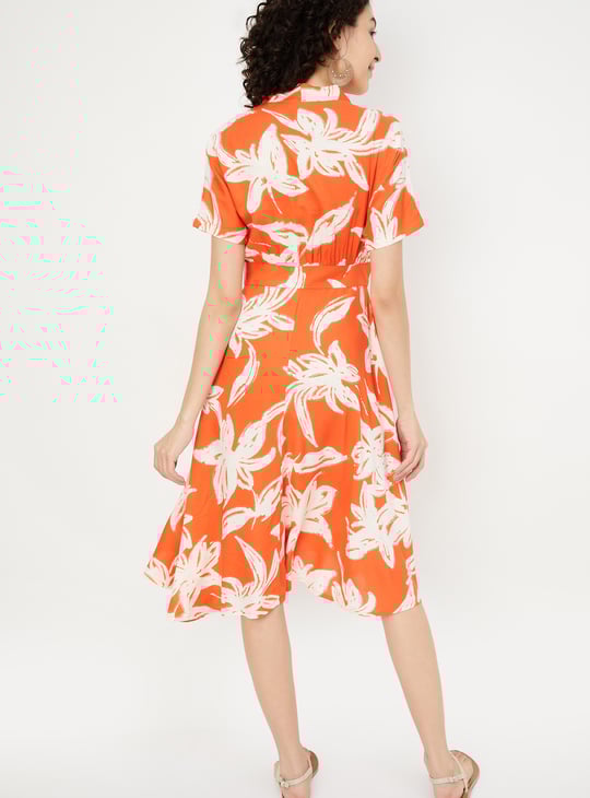 Women Printed Fit & Flare Dress