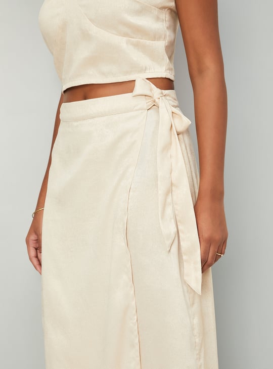 Women Shimmer Wrap Skirt