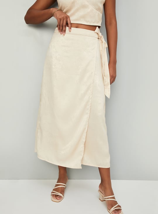 Women Shimmer Wrap Skirt